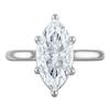 Thumbnail Image 3 of Marquise-Cut Lab-Grown Diamond Solitaire Plus Engagement Ring 3 ct tw Platinum (VS2/F)