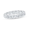 Thumbnail Image 1 of Cushion-Cut Lab-Grown Diamond Eternity Band 3-1/4 - 4 ct tw 14K White Gold