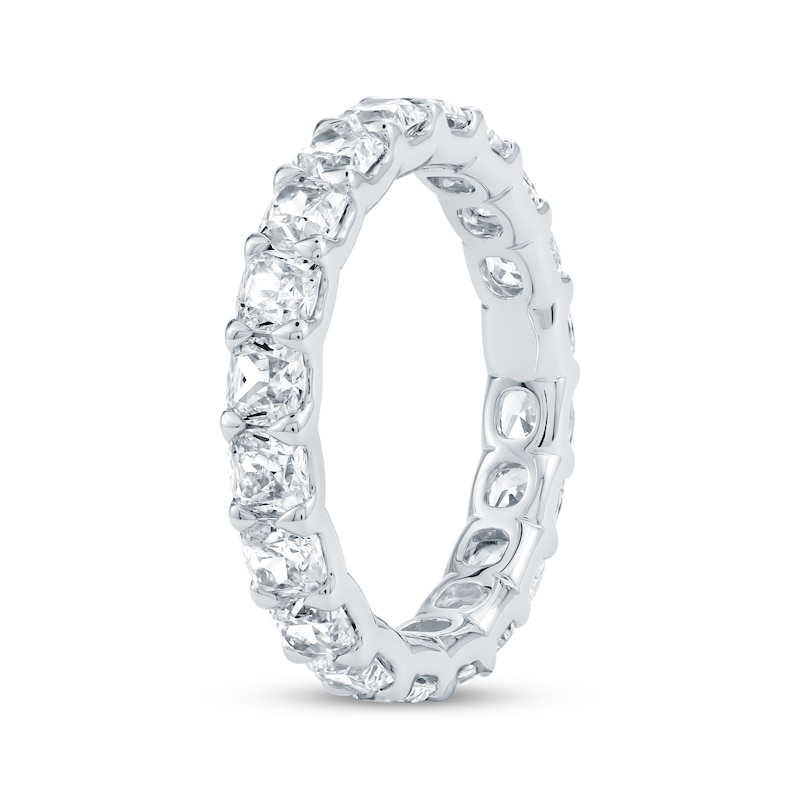 Main Image 2 of Cushion-Cut Lab-Grown Diamond Eternity Band 3-1/4 - 4 ct tw 14K White Gold