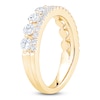 Thumbnail Image 2 of Certified Diamond Two-Row Anniversary Ring 1-1/4 ct tw 14K Yellow Gold