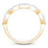 Thumbnail Image 2 of Marquise-Cut Lab-Grown Diamond Five-Stone Anniversary Ring 1 ct tw 14K Yellow Gold