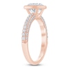 Thumbnail Image 2 of Round-Cut Lab-Grown Diamond Bezel-Set Engagement Ring 2-1/2 ct tw 14K Rose Gold