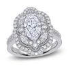 Thumbnail Image 1 of Marquise-Cut Lab-Grown Diamond Halo Engagement Ring 2-1/3 ct tw 14K White Gold