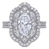 Thumbnail Image 3 of Marquise-Cut Lab-Grown Diamond Halo Engagement Ring 2-1/3 ct tw 14K White Gold