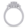 Thumbnail Image 4 of Marquise-Cut Lab-Grown Diamond Halo Engagement Ring 2-1/3 ct tw 14K White Gold