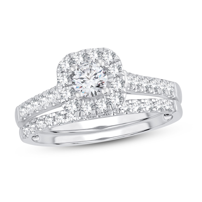 Main Image 1 of Diamond Bridal Set 1 ct tw Round 14K White Gold