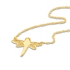 Thumbnail Image 3 of Dragonfly Necklace 14K Yellow Gold 18"