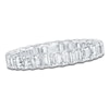 Thumbnail Image 1 of Certified Emerald-Cut Diamond Eternity Band 2 to 2-3/8 ct tw 14K White Gold
