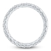 Thumbnail Image 2 of Certified Emerald-Cut Diamond Eternity Band 2 to 2-3/8 ct tw 14K White Gold