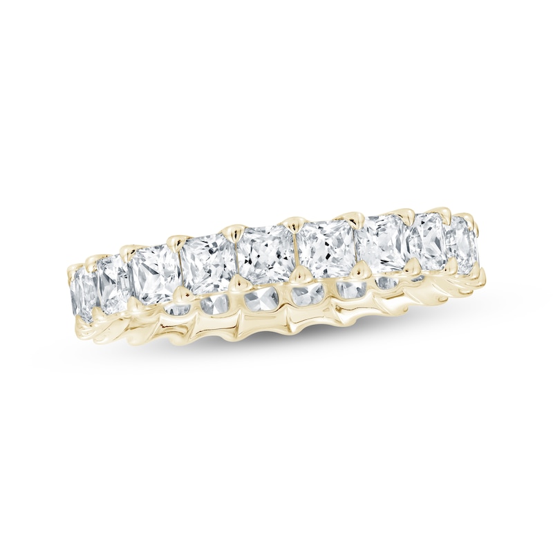 Main Image 1 of Princess-Cut Lab-Grown Diamond Eternity Band 3-3/8 to 4-1/3 ct tw 14K Yellow Gold