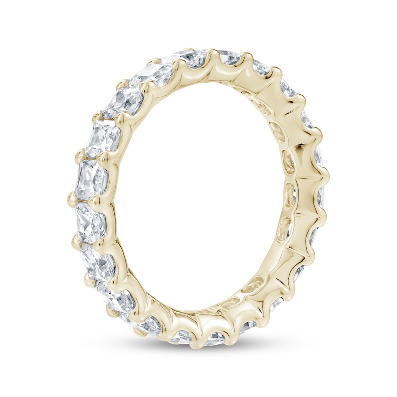 Main Image 2 of Princess-Cut Lab-Grown Diamond Eternity Band 3-3/8 to 4-1/3 ct tw 14K Yellow Gold