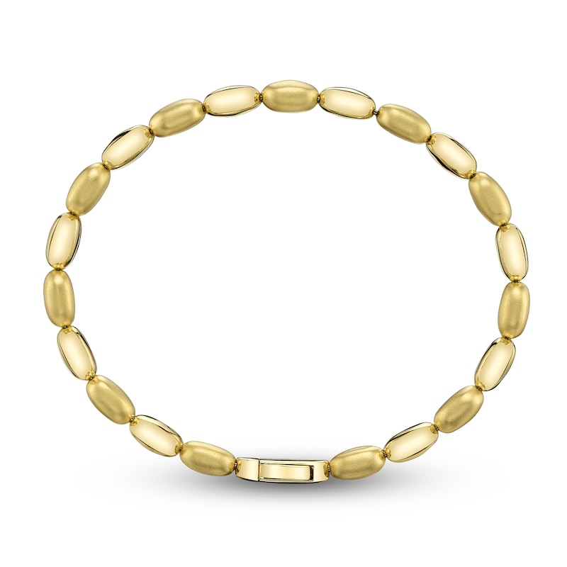 Main Image 3 of Shy ICON Lumeria Pillow Link Bangle Bracelet 14K Yellow Gold B22001510GOZM