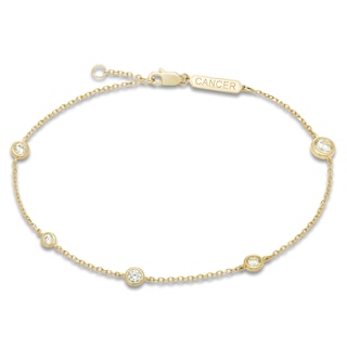 Constellations by Jared Lab-Grown Diamond Cancer Bracelet 1/2 ct tw 10K Yellow Gold 7.5"