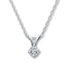 Thumbnail Image 1 of Diamond Necklace 1/4 Carat Round-cut 14K White Gold