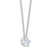 Thumbnail Image 2 of THE LEO First Light Diamond Solitaire Necklace 1/2 carat Round 14K White Gold (I1/I)