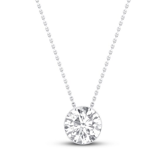 Diamond Solitaire Necklace 1 Carat 14k White Gold Jared