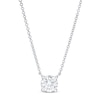 Thumbnail Image 0 of Lab-Created Diamond Solitaire Necklace 1 ct tw Round 14K White Gold (SI2/F)