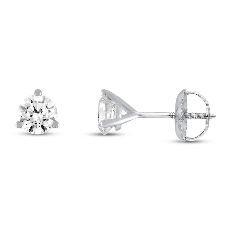 Round Diamond Stud Earrings (1 1/2 ct. tw.) in 18K White Gold