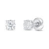 Thumbnail Image 0 of Lab-Created Diamond Solitaire Earrings 1/2 ct tw Round 14K White Gold (SI2/F)