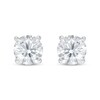 Thumbnail Image 2 of Lab-Created Diamond Solitaire Earrings 1/2 ct tw Round 14K White Gold (SI2/F)