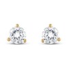 Thumbnail Image 2 of Certified Diamond Solitaire Earrings 1 ct tw Round 18K Yellow Gold (SI2/I)