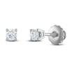 Thumbnail Image 1 of Certified Diamond Solitaire Earrings 1/4 ct tw Round 14K White Gold (I1/I)