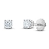 Thumbnail Image 2 of Certified Diamond Solitaire Earrings 1/2 ct tw Round 14K White Gold (I1/I)