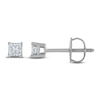Thumbnail Image 0 of Certified Diamond Solitaire Earrings 1/4 ct tw Princess 14K White Gold (I1/I)