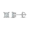 Thumbnail Image 1 of Certified Diamond Solitaire Earrings 1/3 ct tw Princess 14K White Gold (I1/I)