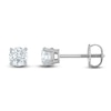 Thumbnail Image 0 of Certified Diamond Solitaire Earrings 1 ct tw Round 14K White Gold (I1/I)