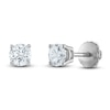 Thumbnail Image 2 of Certified Diamond Solitaire Earrings 1 ct tw Round 14K White Gold (I1/I)