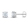 Thumbnail Image 1 of Certified Diamond Solitaire Earrings 2 ct tw Round 14K White Gold (I1/I)