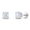 Thumbnail Image 2 of Certified Diamond Solitaire Earrings 2 ct tw Round 14K White Gold (I1/I)