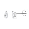 Thumbnail Image 1 of Certified Diamond Solitaire Earrings 3/4 ct tw Pear-shaped 18K White Gold (SI2/I)