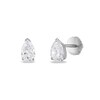 Thumbnail Image 1 of Certified Diamond Solitaire Earrings 3/4 ct tw Pear-shaped 18K White Gold (SI2/I)