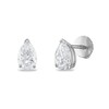Thumbnail Image 2 of Certified Diamond Solitaire Earrings 1 ct tw Pear-shaped 18K White Gold (SI2/I)