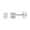 Thumbnail Image 0 of Certified Diamond Solitaire Earrings 3/4 ct tw Oval 18K White Gold (SI2/I)