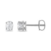 Thumbnail Image 1 of Certified Diamond Solitaire Earrings 3/4 ct tw Oval 18K White Gold (SI2/I)