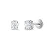 Thumbnail Image 1 of Certified Diamond Solitaire Earrings 3/4 ct tw Oval 18K White Gold (SI2/I)