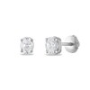 Thumbnail Image 2 of Certified Diamond Solitaire Earrings 3/4 ct tw Oval 18K White Gold (SI2/I)