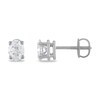 Thumbnail Image 1 of Certified Diamond Solitaire Earrings 1 ct tw Oval 18K White Gold (SI2/I)