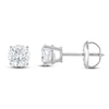 Thumbnail Image 1 of Certified Round-Cut Diamond Solitaire Stud Earrings 3/4 ct tw 14K White Gold (I1/I)