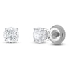 Thumbnail Image 2 of Certified Round-Cut Diamond Solitaire Stud Earrings 3/4 ct tw 14K White Gold (I1/I)
