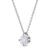 Thumbnail Image 2 of Diamond Solitaire Necklace 1/2 ct tw Round 14K White Gold (I2/I)