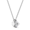 Thumbnail Image 3 of Diamond Solitaire Necklace 1/2 ct tw Round 14K White Gold (I2/I)