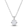 Thumbnail Image 0 of Diamond Solitaire Necklace 1/4 ct tw Round 14K White Gold (I2/I)
