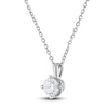 Thumbnail Image 1 of Diamond Solitaire Necklace 1/4 ct tw Round 14K White Gold (I2/I)