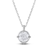 Thumbnail Image 1 of Diamond Solitaire Necklace 1 ct tw Round 14K White Gold (I2/I)