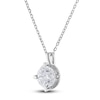 Thumbnail Image 1 of Diamond Solitaire Necklace 1 ct tw Round 14K White Gold (I2/I)