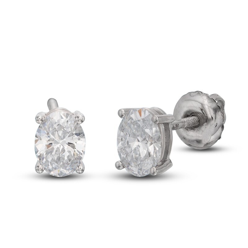 Zales 1 Ct. T.W. Certified Diamond Solitaire Stud Earrings